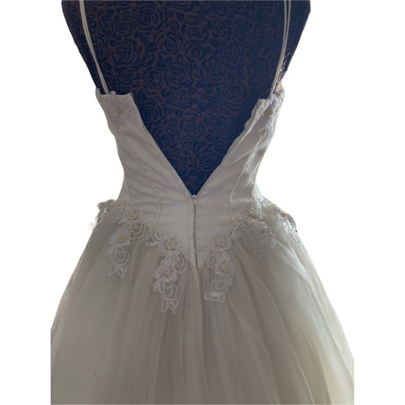 🤍 BALL GOWNS WHITE BEIGE DRESS/ # 008 - Picture 5 of 16